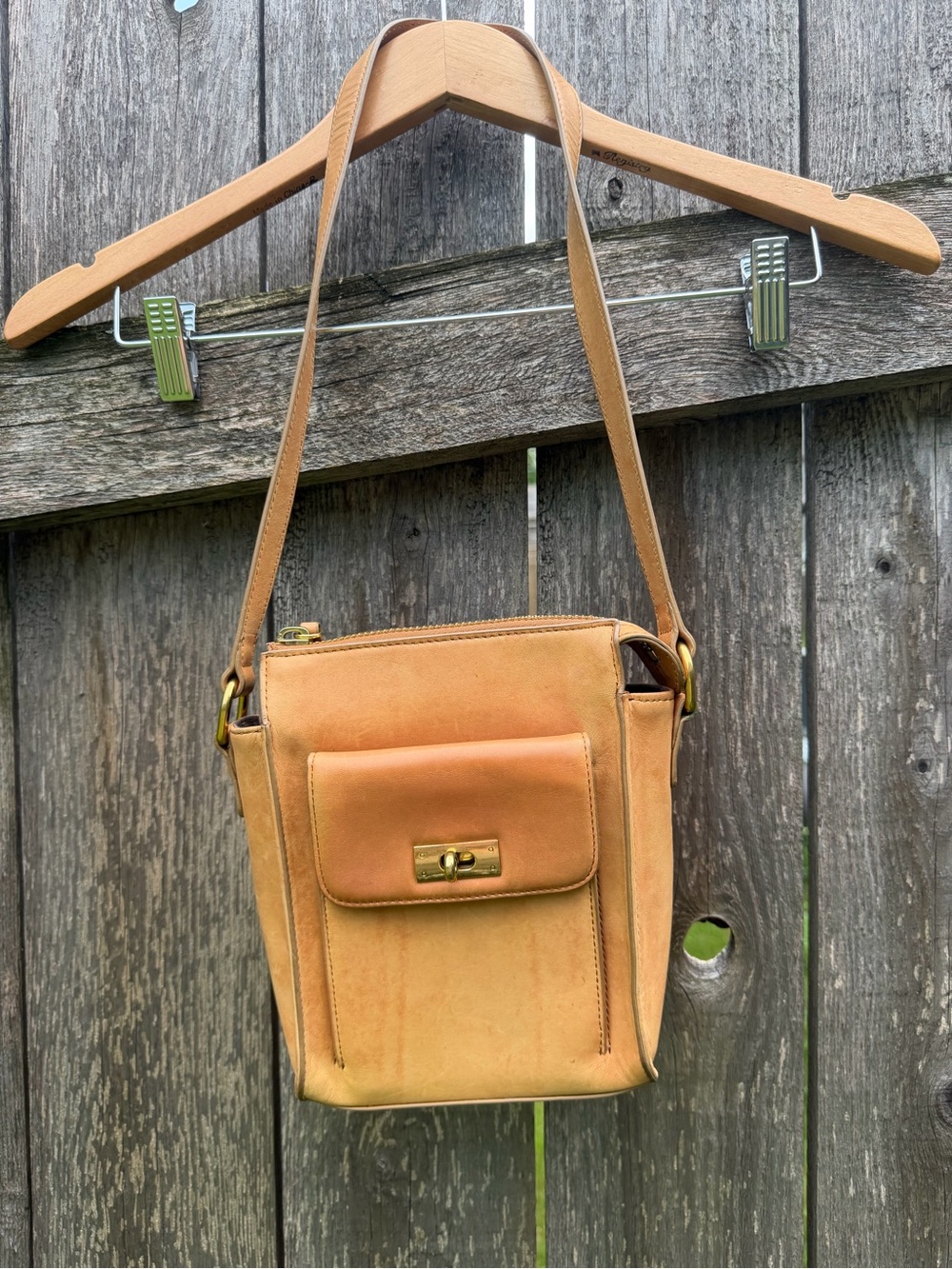 J. Crew Brown Leather Zip Tote